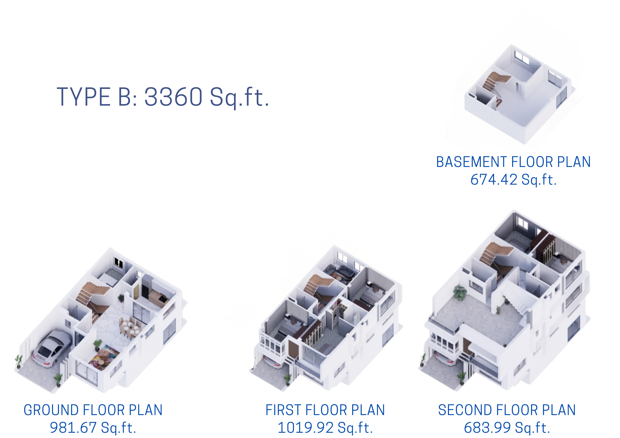 BASEMENT FLOOR PLAN 674.42 Sq.ft.